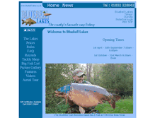 Tablet Screenshot of bluebell-lakes.co.uk